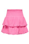 Back image of the Theis life hw smock skirt in pink, by brand Jacqueline de yong