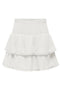 Front image of the Theis life hw smock skirt in white, by brand Jacqueline de yong