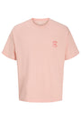 Image of MONTAUK BACK GRAPHIC TEE in peach, by brand JACK&JONES