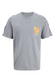 Front image of Montauk chestie ss tee in blue, by brand Jack&jones