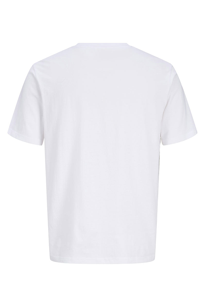 Back image of Montauk chestie ss tee in white, by brand Jack&jones