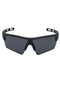 Front image of the Wilson sunglasses in black, by brand Jack&jones