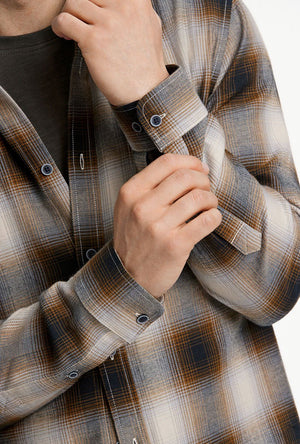 LINDBERG CHECKED TWILL LS SHIRT