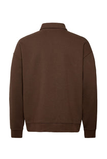 Back image of the Birdeye sweat ls polo in brown, by brand Lindbergh