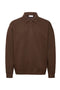 Front image of Birdeye sweat ls polo in brown, by brand Lindbergh