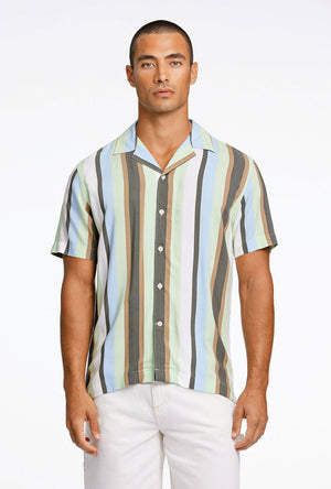 LINDBERGH BOLD STRIPE VISCOSE SHIRT