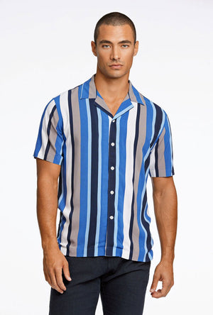 LINDBERGH BOLD STRIPE VISCOSE SHIRT