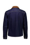 Back image of the Corduroy collar overshirt in dark denim, by brand Lindbergh