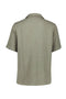 Back image of the Cotton muslin resort shirt in sage, by brand Lindbergh