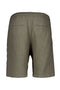Back image of the Cotton muslin shorts in sage, by brand Lindbergh