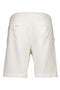 Back image of the Cotton muslin shorts in off white, by brand Lindbergh