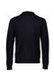 Back image of the Lindbergh ecovero l/s zip polo in navy, by brand Lindbergh