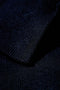 Detail image of the Lindbergh ecovero l/s zip polo in navy, by brand Lindbergh