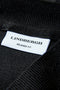 Front image of the Ecovero vneck cardigan in black, by brand Lindbergh