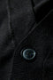 Front image of the Ecovero vneck cardigan in black, by brand Lindbergh
