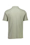 Back image of the Jacquard vneck polo in olive, by brand Lindbergh