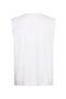 Back image of the Oversized rib cap sleeve in white, by brand Lindbergh