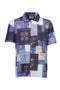 Front image of Paisley aop s/s shirt in all over print, by brand Lindbergh