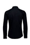 Back image of the Plain sateen superlflex shirt in black, by brand Lindbergh