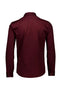 Back image of the Plain sateen superlflex shirt in burgundy, by brand Lindbergh