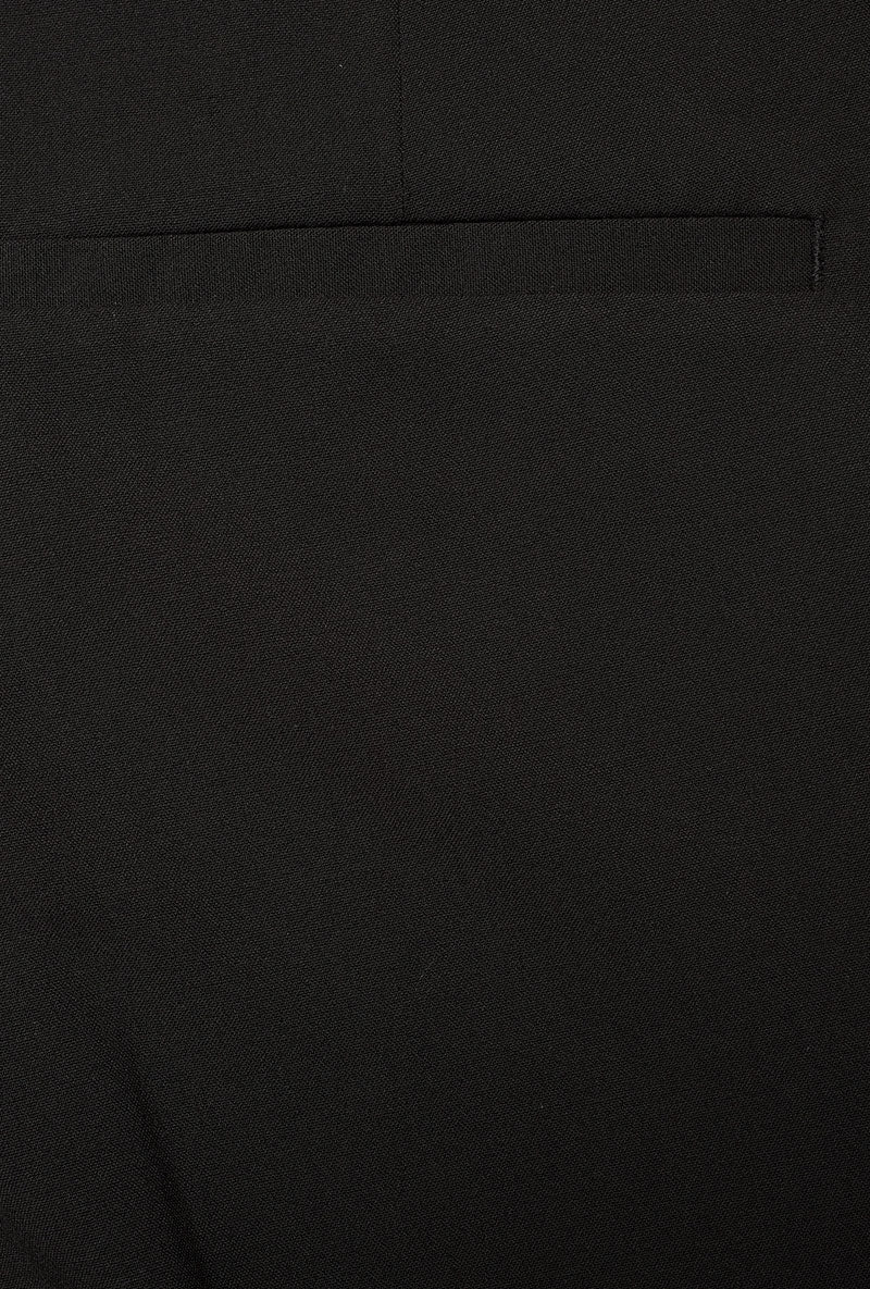 Detail image of Relaxed fit formal trousers in black, by brand Lindbergh