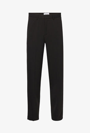 Front image of Relaxed fit formal trousers in black, by brand Lindbergh