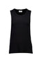 Front image of the Slim fit tank top in black, by brand Lindbergh
