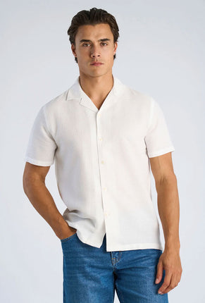 of Solid dobby s/s shirt in , by brand Lindbergh