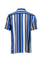 Back image of the Bold stripe viscose shirt in blue, by brand Lindbergh