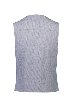 LINDBERGH STRIPED LINEN WAISTCOAT