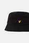 Detail image of the Bucket hat in black, by brand Lyle and scott