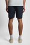Back image of a model wearing the Everyday shorts in navy, by brand Lyle and scott