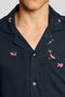 Front image of the Goldfish resort shirt in navy, by brand Lyle and scott