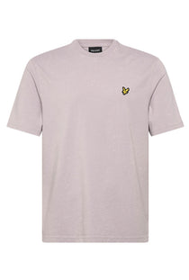 Front image of the Heavy laundered t in lilac, by brand Lyle and scott