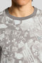 Detail image of the Industrial print t in grey, by brand Lyle and scott