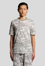 Image of INDUSTRIAL PRINT T in grey, by brand LYLE AND SCOTT