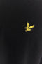 Logo detail image of the Plain logo tshirt in black, by brand Lyle and scott