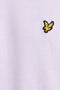 Logo detail image of the Plain logo tshirt in white, by brand Lyle and scott