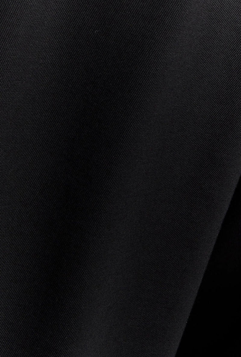 Front image of Plain ls tshirt in black, by brand Lyle and scott