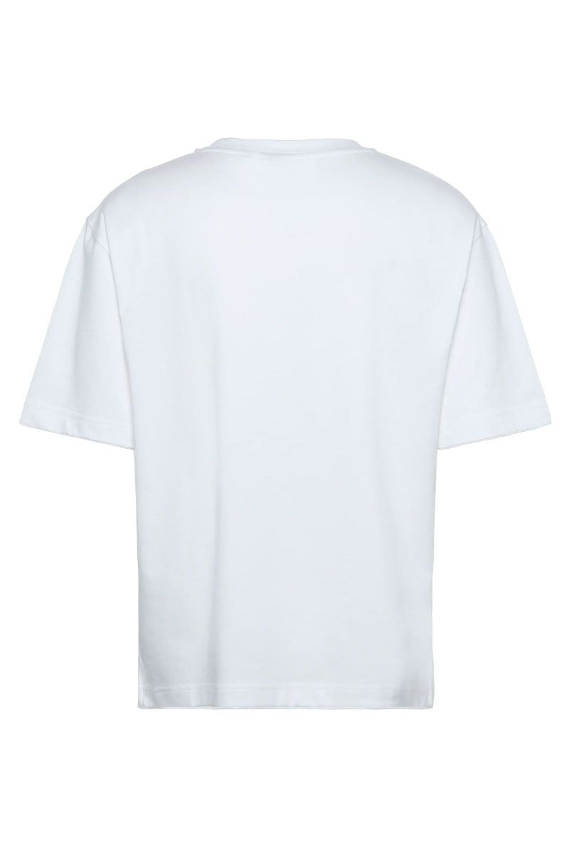 Back image of Ultra soft tshirt in white, by brand Lyle and scott