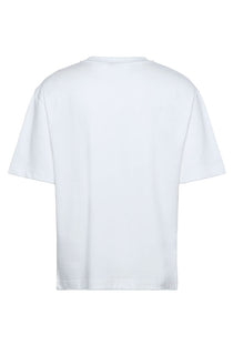 Back image of the Ultra soft tshirt in white, by brand Lyle and scott