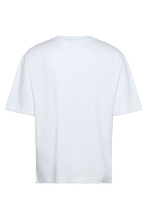 Back image of the Ultra soft tshirt in white, by brand Lyle and scott