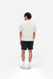 Back image of the Micro owners club mesh shorts in black, by brand Represent