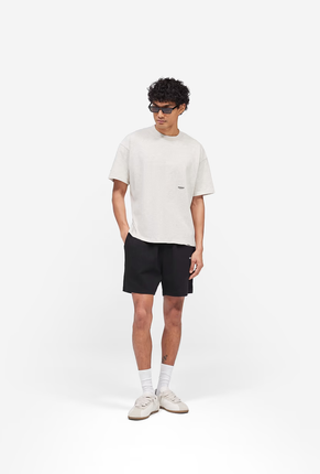 Front image of Micro owners club mesh shorts in black, by brand Represent