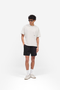 Front image of Micro owners club mesh shorts in black, by brand Represent