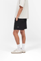 Front image of the Micro owners club mesh shorts in black, by brand Represent