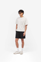 Front image of Micro owners club tshirt in cream, by brand Represent