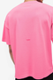 Back image of the Micro owners club tshirt in pink, by brand Represent
