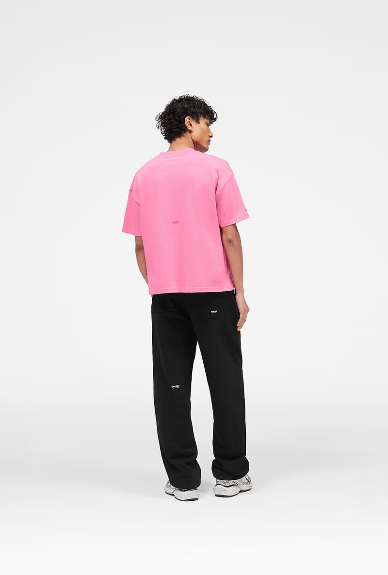 Back image of Micro owners club tshirt in pink, by brand Represent