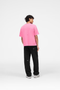 Back image of the Micro owners club tshirt in pink, by brand Represent